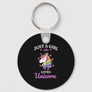 Girl Liebe Unicorn Schlüsselanhänger