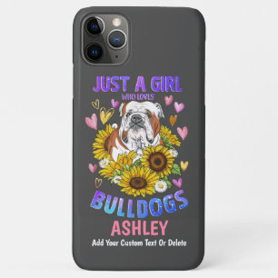 Girl Lieben English Bulldog Sunflower Case-Mate iPhone Hülle