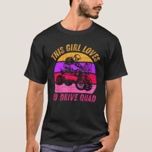 Girl-Lieben fahren ATV Quad Bike Rider Mud Ride SX T-Shirt