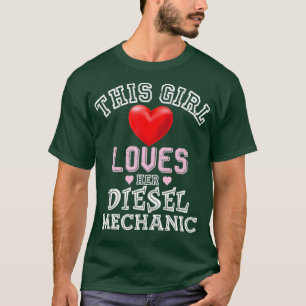 Girl Lieben ihre Freundin von Diesel Mechanic Ehef T-Shirt
