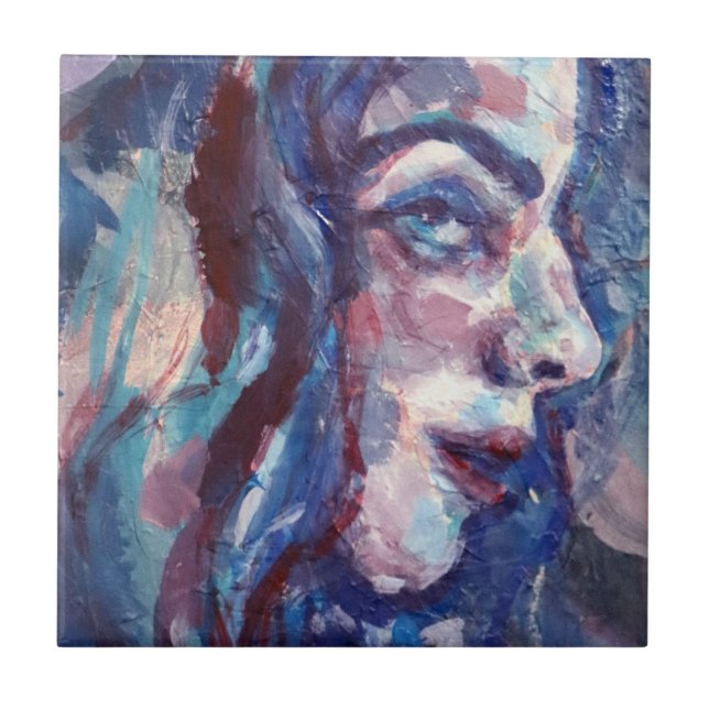 Girl Lieben Me Blues Fliese (Vorderseite)