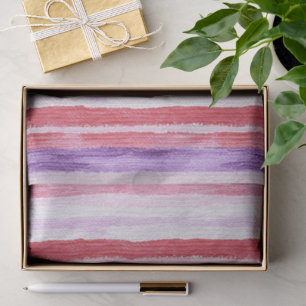 Girl Lila Blush Pink Rote Streifen Weihnachten Seidenpapier