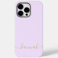 Girl Lila Monogram Modernes Script Personalisiert