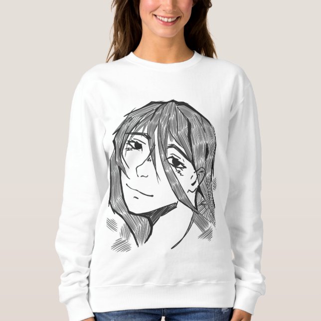 Girl lineart  sweatshirt (Vorderseite)