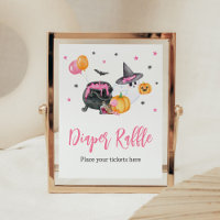 Girl Little Boo Ghost Baby Dusche Windel Raffel