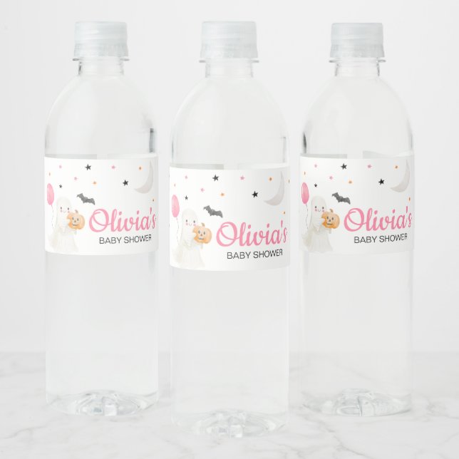 Girl Little Boo ist fast Due Baby Dusche (Flaschen)