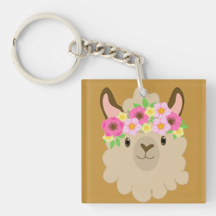 Girl Llama Schlüsselanhänger