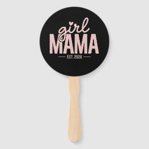 Girl Mama Est 2026 Schwangerschafts-Offenbarung Mu Fächer