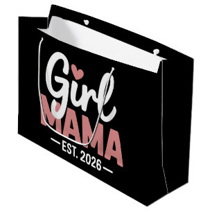 Girl Mama Est 2026 Schwangerschafts-Offenbarung Ne Große Geschenktüte