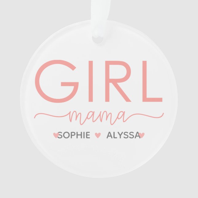 Girl Mama Personalized With Daughter (devant)