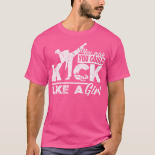 Girl Martial Arts Kick Karate T-Shirt
