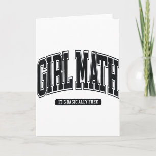 Girl Math Universität Karte