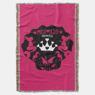 Girl Mermaid Princess Decke
