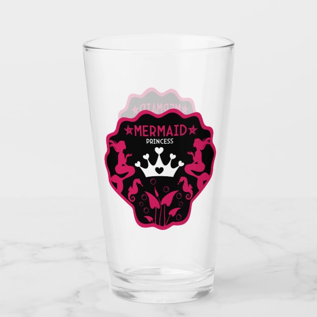 Girl Mermaid Princess Glas (Vorderseite)