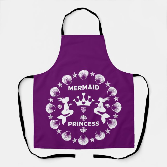 Girl Mermaid Princess Schürze (Vorderseite)