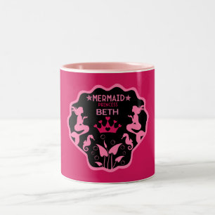 Girl Mermaid Princess Zweifarbige Tasse