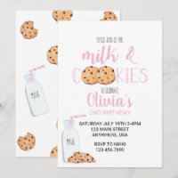 Girl Milk and Cookies Rosa Geburtstag