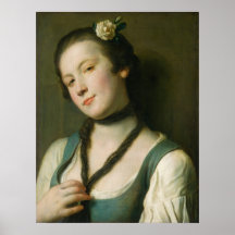 Girl mit Blume - Pietro Rotari Kunstgewerbe
