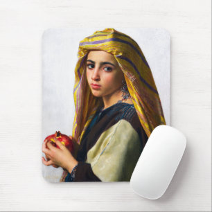 Girl mit Granatapfel von William Bouguereau Mousepad
