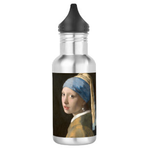 Girl mit Perl Earring-Johannes Vermeer Art Edelstahlflasche