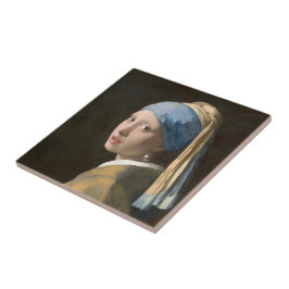 Girl mit Perl Earring-Johannes Vermeer Art Fliese