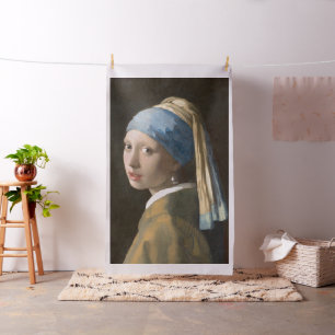 Girl mit Perl Earring-Johannes Vermeer Stoff
