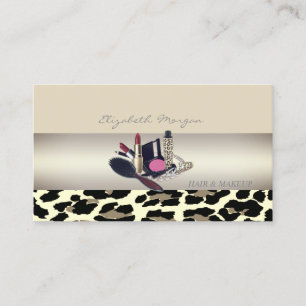 Girl Modern Charming,Leopard Print Visitenkarte