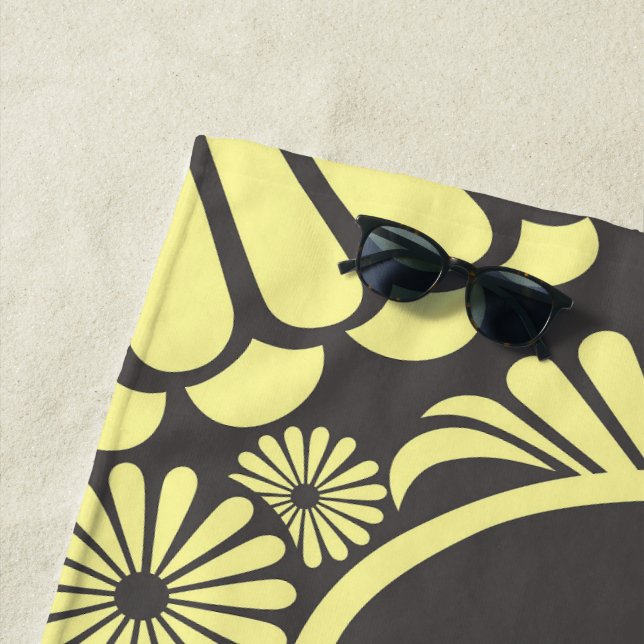 Girl Modern Minimalistisch Beach Handtuch (Beispiel)