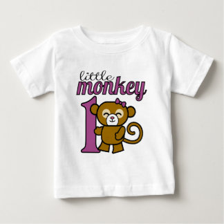 Girl Monkey ist 1 Baby T-shirt