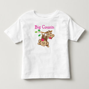 Girl Monkeys Big Cousin Kleinkind T-shirt