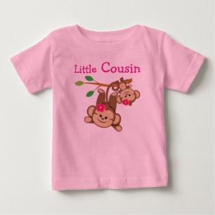 Girl Monkeys Kleiner Cousin Baby T-shirt