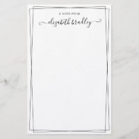 Girl Monogram Signature Script a Note from