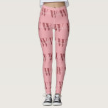 Girl Monogramm und Name Rosa rot Leggings<br><div class="desc">Girly Monogram und Name rosa rot Kalligraphie Anpassbare Monogramm und Name auf dem Monogramm in Rosa- und Rosatönen geschrieben. Das Monogramm ist ein großer Buchstabe in dunkelrosa Rot und der Name ist in handgeschriebenen Buchstaben mit sehr hellrosa Farbe geschrieben. Die Farben der Buchstaben aus dem Monogramm und dem Namen, sowie...</div>
