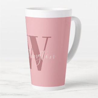 Girl Monogramm und Name Rosa rot Milchtasse