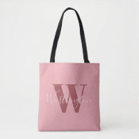 Girl Monogramm und Name Rosa rot