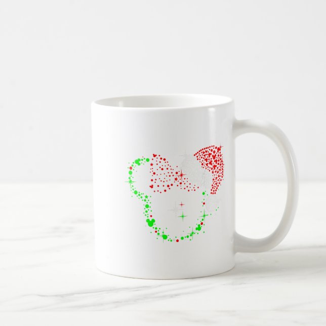 Girl Mouse Christmas Design Kaffeetasse (Rechts)
