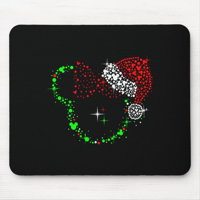 Girl Mouse Christmas Design Mousepad (Vorne)