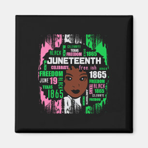 Girl Niedlich Aka Juneteenth T-Shirt Black History Magnet