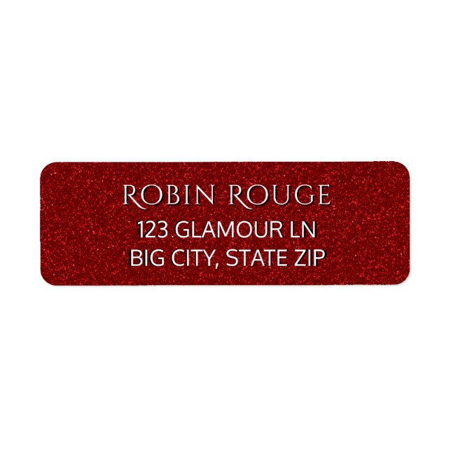 Girl Niedlich Chic Luxe Glam Imitate Roter Glitzer (Vorne)