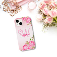 Girl Niedlich Fashion Floral Monogram