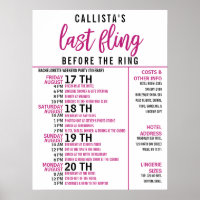 Girl Niedlich Pink Black Junggeselinnen-Abschied T