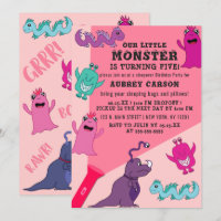 Girl Niedliches Monster Blitzlicht Sleepover Gebur