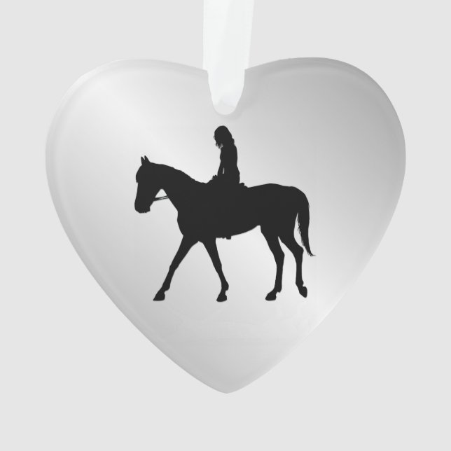 Girl on Horse Welcome Ornament (Rückseite)