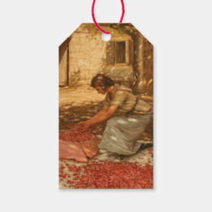 Girl Packing Cherries in der Provence (Frankreich) Geschenkanhänger