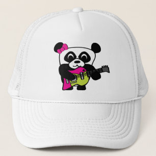Girl Panda Guitar Fun Truckerkappe