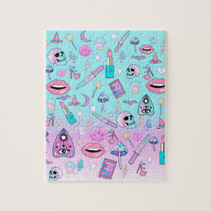 Girl Pastel Goth Witchy Kawaii Niedliches Muster