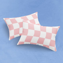 Girl Pastel Pink White Wavy Schachbrett