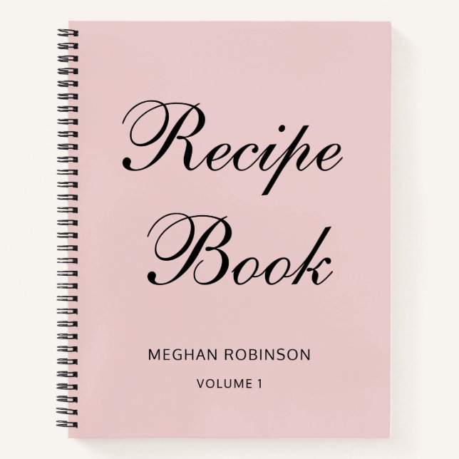 Girl Personalisiertes Kochbuch Rezept-Notebook Notizbuch (Vorderseite)