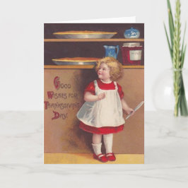 Girl & Pies Feiertagskarte