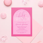 Girl Pink Baby Brunch Kinderdusche Einladung<br><div class="desc">Feiern Sie mit dieser Baby Brunch Babydusche die Ankunft Ihres Kleinen. Diese Einladung ist mit einer kühnen und schönen rosa Farbpalette verziert und eignet sich ideal für eine Dusche mit Brunch-Thema. Der spielerische Schriftart und das elegante Design werden die Aufmerksamkeit Ihrer Gäste erwecken und den Ton für eine festliche Feier...</div>